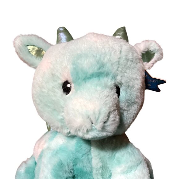 Fao Schwarz Dragon Stuffed Animal Glow Brights Light Sound Green 12" Working See - Picture 2 of 8